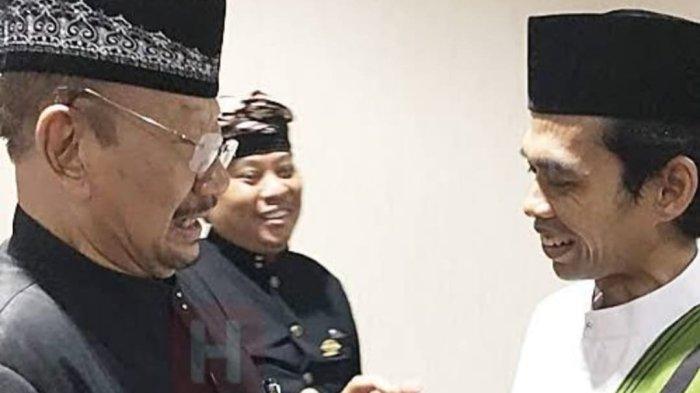 Ustaz Abdul Somad bertemu dengan Raja Bali Dr Ida Cokorde Pemecutan XI di Bali pada tahun 2018.
